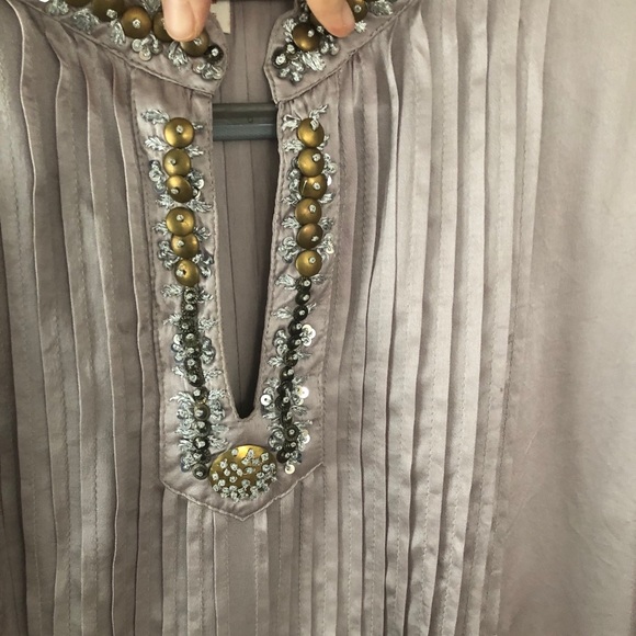 Silk Tunic taupe Sundance - Picture 4 of 10